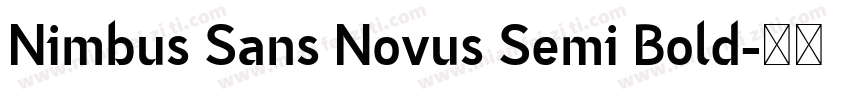 Nimbus Sans Novus Semi Bold字体转换